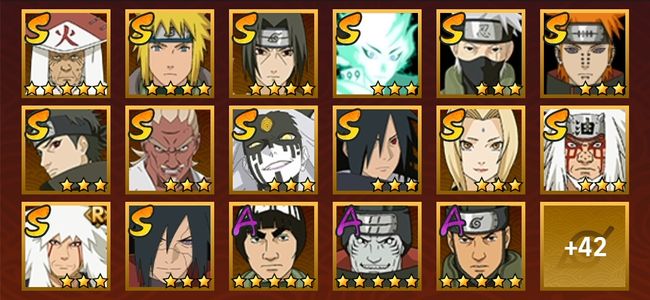 火影忍者V14 19S忍 40A忍 179忍 2744S碎片 27通灵 1000W战力 前50名 暗部