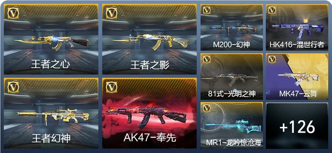 穿越火线：枪战王者V6 3王者武器 135英雄武器 8英雄角色 363万化 大师SS