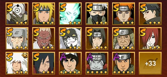 火影忍者V10 18S忍 32A忍 147忍 2141S碎片 21通灵 800W战力 前500名 暗部