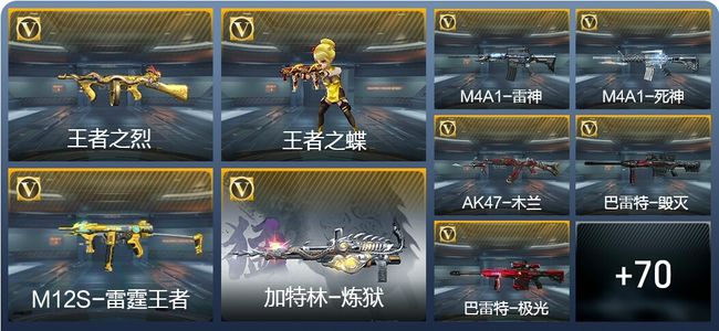 穿越火线：枪战王者V2 4王者武器 79英雄武器 4英雄角色 116万化 枪圣SSS