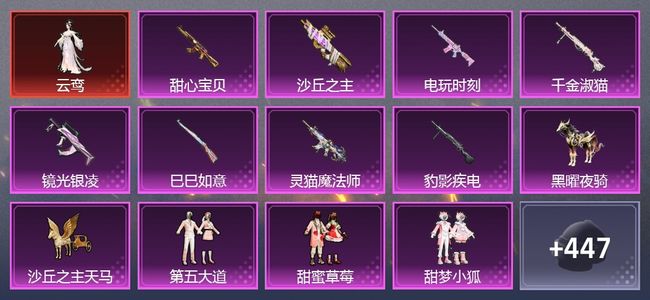 和平精英1载具 24粉装 288枪皮 245套装 101905热力 16印记 王牌