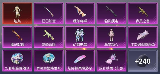 和平精英2粉装 161枪皮 110套装 46056热力 星钻