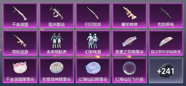 和平精英2粉装 150枪皮 111套装 42745热力 黄金