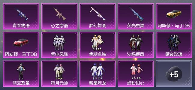 和平精英2载具 9粉装 155枪皮 144套装 青铜