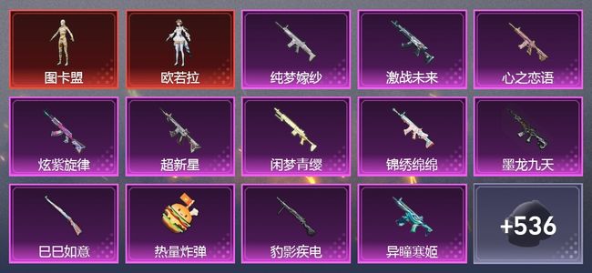 和平精英1载具 13升级枪 15粉装 332枪皮 228套装 11,0622热力 王牌