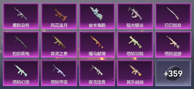 和平精英1载具 8粉装 1尾迹 1枪皮 176套装 7,7917热力 16印记