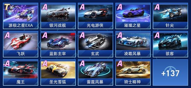 QQ飞车手游V10 1永久T车 59永久A车 151永久赛车 65宠物 男号 车神
