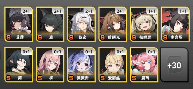绝区零65黄 50角色黄 29S角色 15S音擎 18S邦布 女主 60
