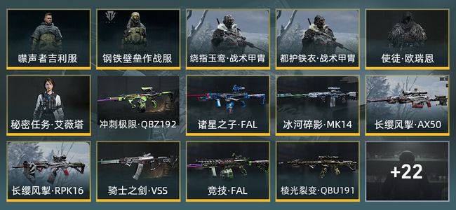 暗区突围库存价值83.9M 2手套 8近战武器 6金套装 18金枪皮 信誉5级 专家