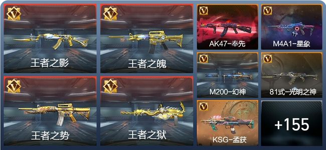 穿越火线：枪战王者V7 12王者 183英雄武器 6英雄角色 283万化 新锐