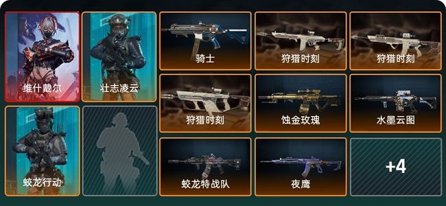 三角洲行动总资产8M 3干员外观 12传说枪械 黄金