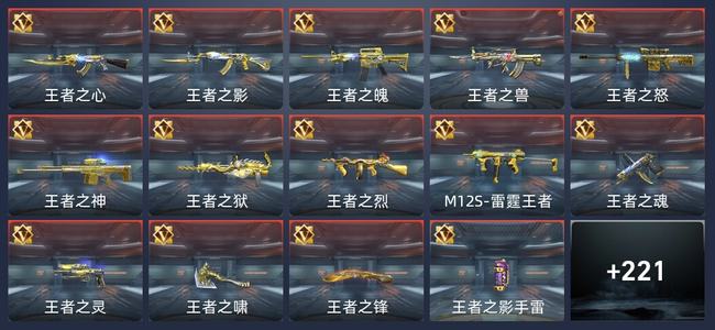 穿越火线：枪战王者V8 25王者 222英雄武器 14英雄角色 371万化 新锐