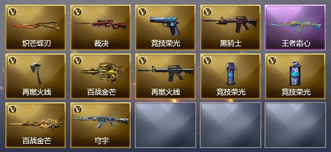 穿越火线（CF）1王者武器 11V武器 2皮肤 可排位