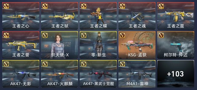 穿越火线：枪战王者6王者 115英雄武器 2英雄角色 195万化 枪神