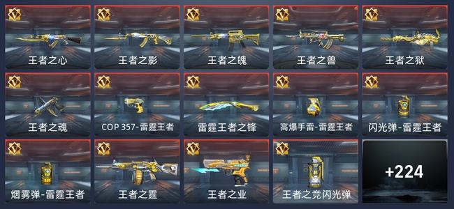 穿越火线：枪战王者V7 19王者 232英雄武器 6英雄角色 438万化 新锐