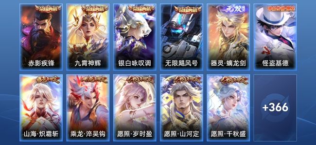 王者荣耀V9 4典藏 37传说 117史诗 378皮肤 123英雄 至圣王者