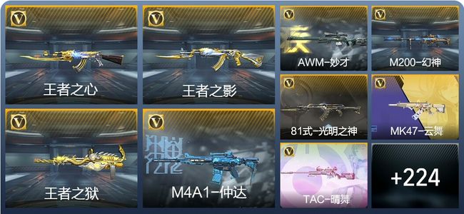 穿越火线：枪战王者V7 14王者武器 233英雄武器 9英雄角色 514万化 专家