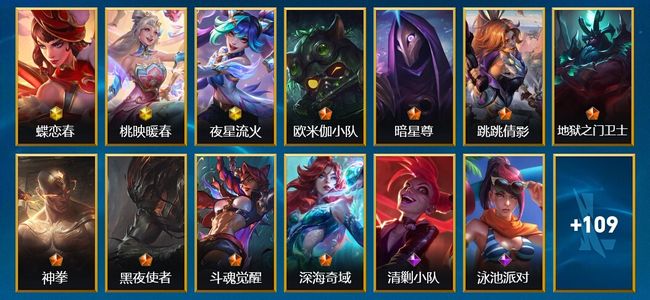 英雄联盟手游（lol手游）3神话 8传说 51史诗 122皮肤 111英雄 翡翠