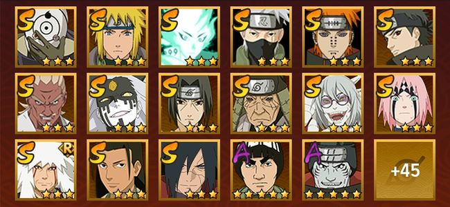 火影忍者V10 19S忍 43A忍 179忍 2236S碎片 19通灵 900W战力 前500名 影级