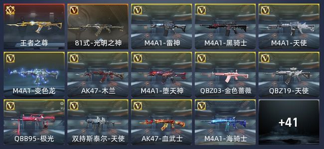 穿越火线：枪战王者V1 1王者 55英雄武器 44万化 枪王S