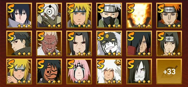 火影忍者V11 21S忍 36A忍 188忍 2539S碎片 17通灵 1000W战力 前500名 下忍