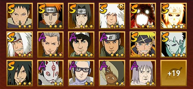 火影忍者V9 10S忍 26A忍 109忍 1233S碎片 16通灵 400W战力 前1000名 暗部