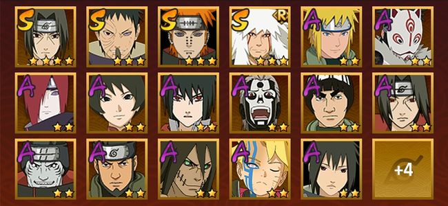 火影忍者V8 5S忍 17A忍 99忍 832S碎片 14通灵 300W战力 前1000名 上忍