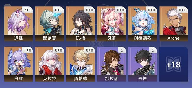 崩坏：星穹铁道19黄 12角色黄 7光锥黄 9五星角色 3五星光锥 66级 女主