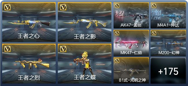 穿越火线：枪战王者V6 11王者武器 214英雄武器 4英雄角色 347万化 大师