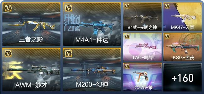 穿越火线：枪战王者V4 1王者武器 230英雄武器 459万化 枪皇