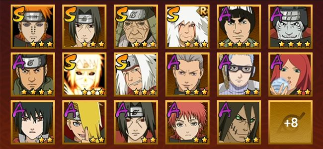 火影忍者V5 6S忍 19A忍 94忍 881S碎片 15通灵 700W战力 前500名 暗部