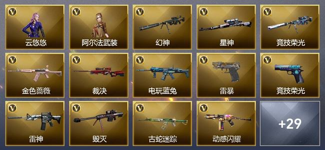 穿越火线（CF）38V武器 3V角色 7皮肤 可排位 新锐