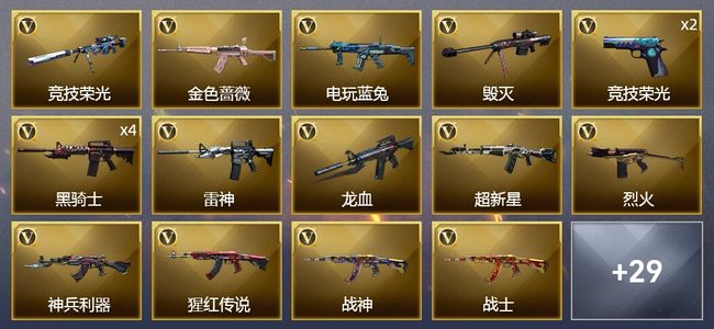 穿越火线（CF）30V武器 1V角色 8皮肤 可排位 传奇