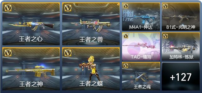 穿越火线：枪战王者8王者武器 136英雄武器 3英雄角色 163万化 专家S