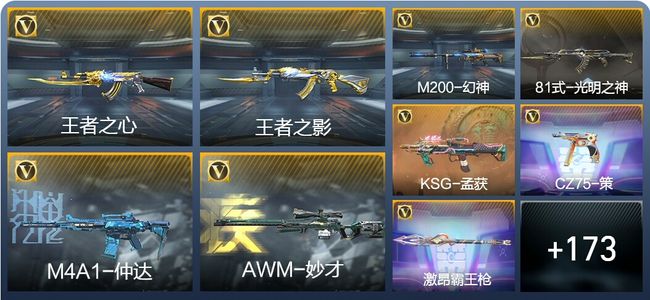 穿越火线：枪战王者8王者武器 182英雄武器 7英雄角色 325万化 枪圣