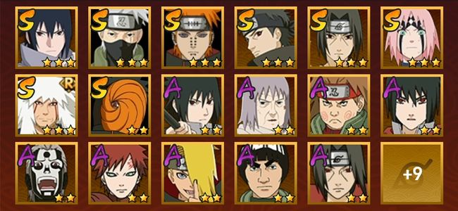 火影忍者V9 7S忍 19A忍 86忍 956S碎片 14通灵 300W战力 中忍