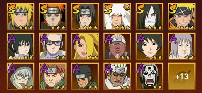 火影忍者V4 6S忍 24A忍 106忍 1016S碎片 13通灵 400W战力 暗部