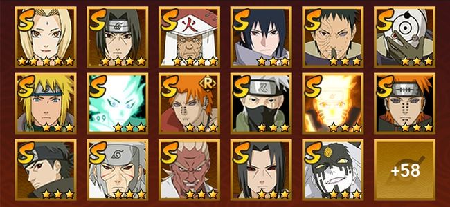 火影忍者V11 34S忍 83A忍 224忍 4653S碎片 23通灵 1000W战力 前50名 超影