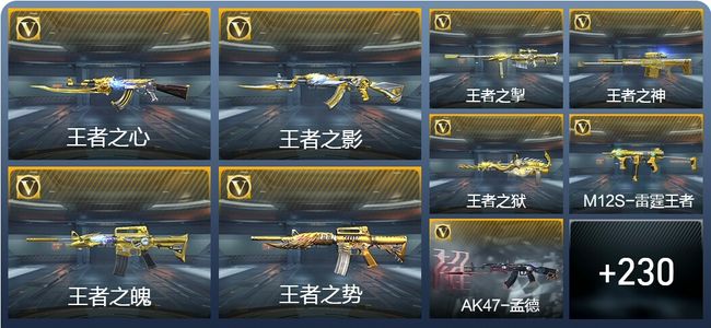 穿越火线：枪战王者V8 23王者武器 261英雄武器 7英雄角色 424万化 新锐