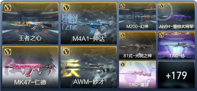 穿越火线：枪战王者V6 5王者武器 220英雄武器 5英雄角色 442万化 大师