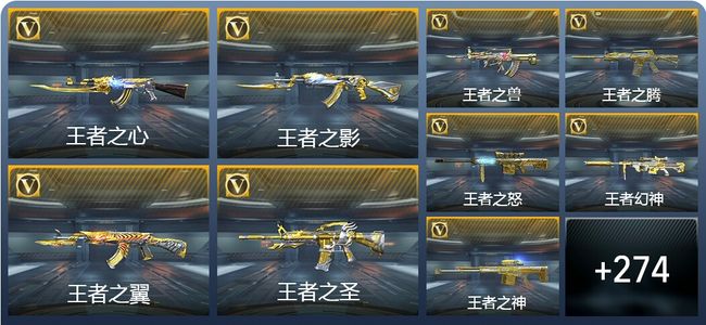 穿越火线：枪战王者V9 30王者武器 312英雄武器 12英雄角色 530万化 枪皇