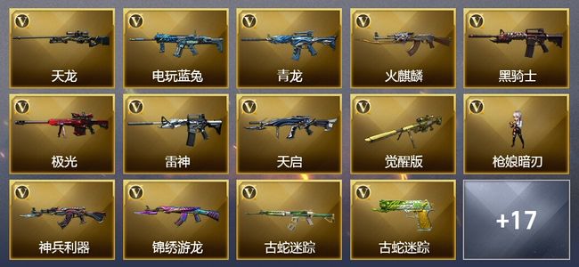 穿越火线（CF）26V武器 1V角色 4皮肤 可排位 传奇