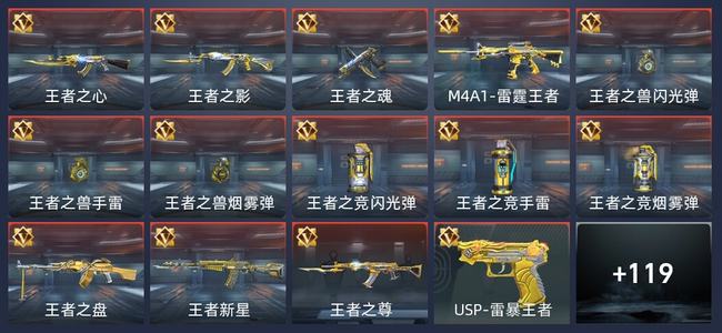 穿越火线：枪战王者17王者 126英雄武器 7英雄角色 205万化 新锐