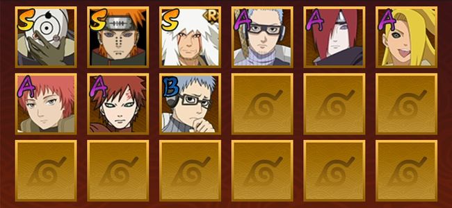 火影忍者V6 5S忍 18A忍 100忍 100W内战力 上忍