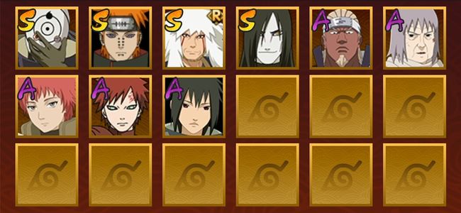 火影忍者V1 6S忍 17A忍 50忍 100W内战力