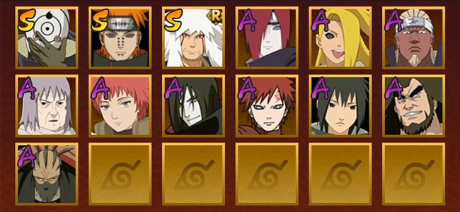 火影忍者V6 8S忍 25A忍 100忍 500W战力 中忍