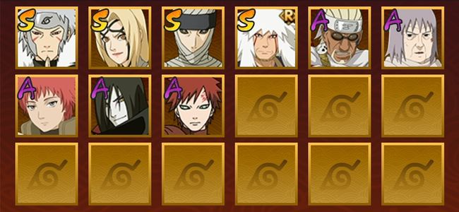 火影忍者V10 8S忍 20A忍 129忍 500W战力 上忍