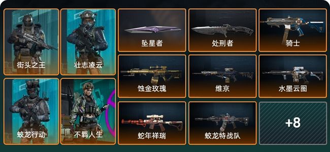 三角洲行动总资产61M 4干员外观 2传说近战 22传说枪械 黑鹰