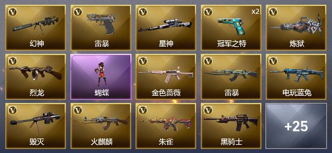 穿越火线（CF）49V武器 8皮肤 可排位