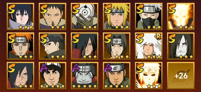 火影忍者V9 15S忍 28A忍 164忍 2034S碎片 17通灵 800W战力 前1000名 影级